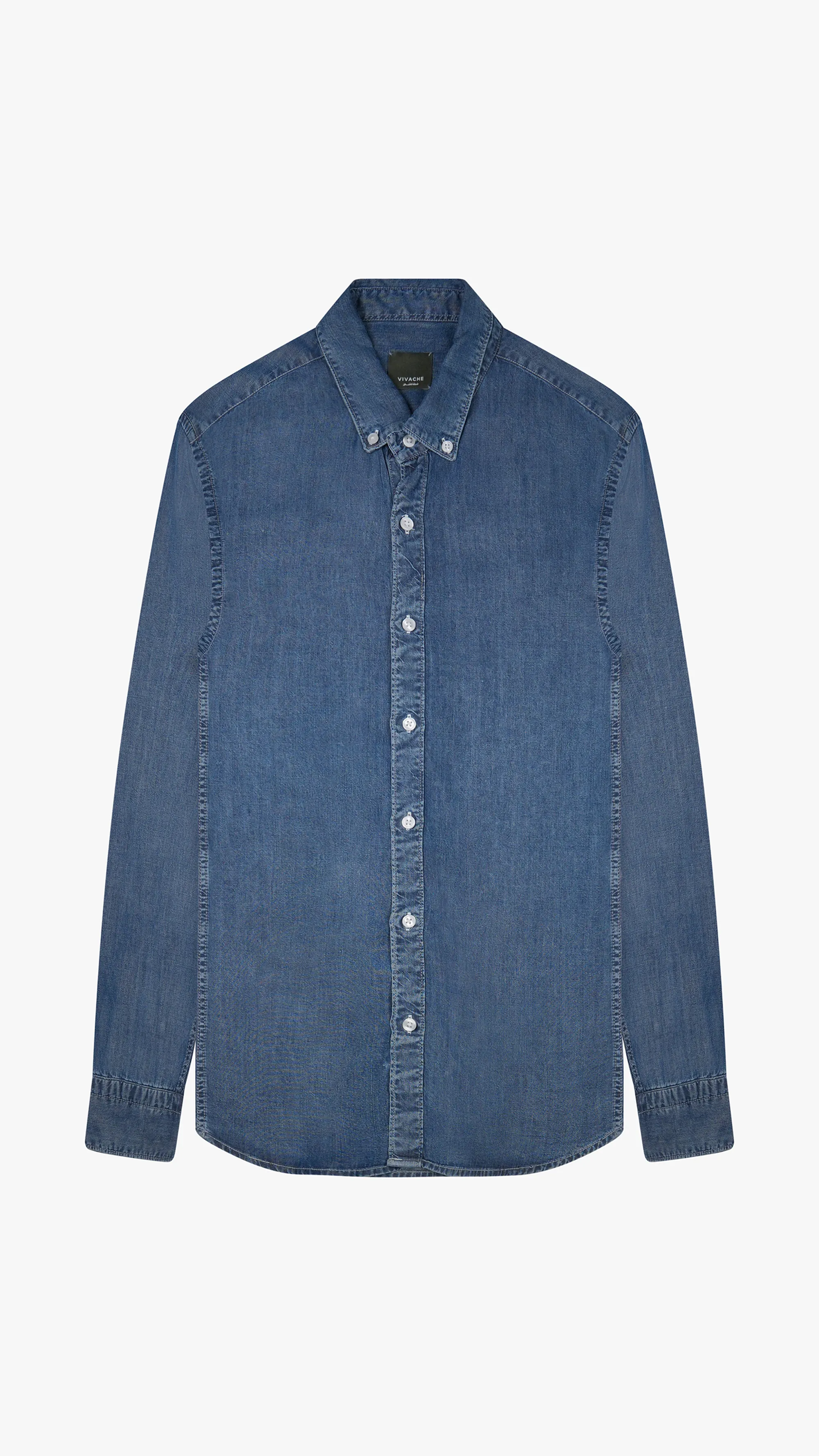 Long Sleeve Tencel Jeans Shirt